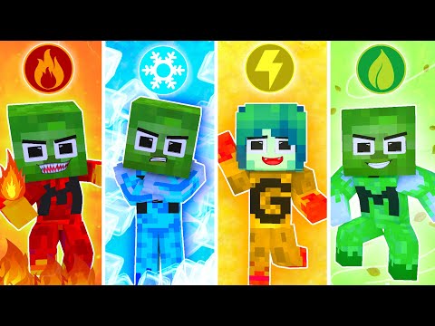 Monster School : Baby Zombie x Squid Game Doll Hot and Cold Battle -  Minecraft Animation