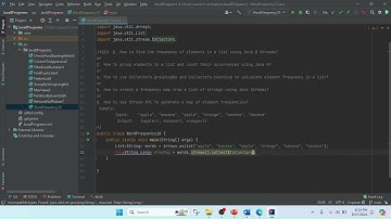 Java Interview Questions and Answers: Find the Frequency of Elements in a List | Java 8 Stream API