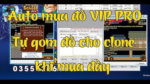 AUTO MUA ĐỒ NSO SIÊU XỊN XÒ , TỰ GOM ĐỒ CHO CLONE KHI MUA ĐẦY... #ZNinjaPro | AUTO MUA BÁN ZNINJAPRO