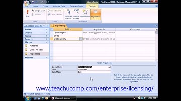 Microsoft Office Access Tutorial 2010 Macros Lesson 17.2 Employee Group Training