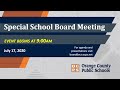 OCPS | 2020-07-17- Special School Board Meeting