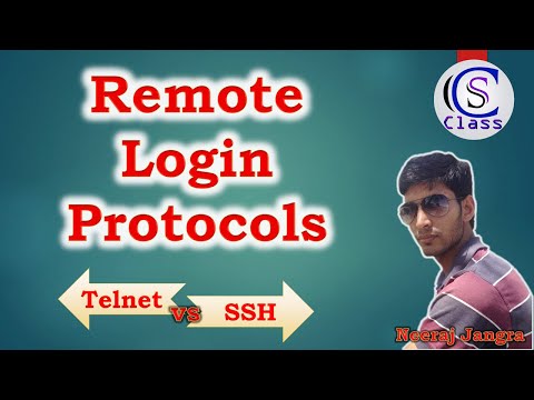 Remote Login Protocols in Hindi on CS Class by Neeraj Jangra
