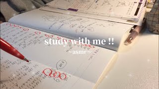 \ ASMR / study with me❄️💭