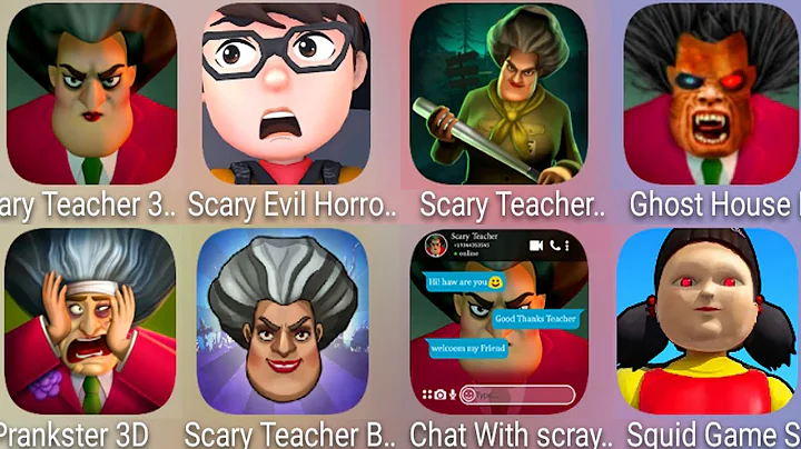 Scary Evil Horror Teacher,Scary Teacher Multiplayer,Scary Teacher 3D,Prankster  3D,Squid Game Master..