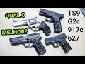 Qual a melhor nacional p/ porte velado, esporte e defesa residencial? G2c vs TS9, PT917c e RT627