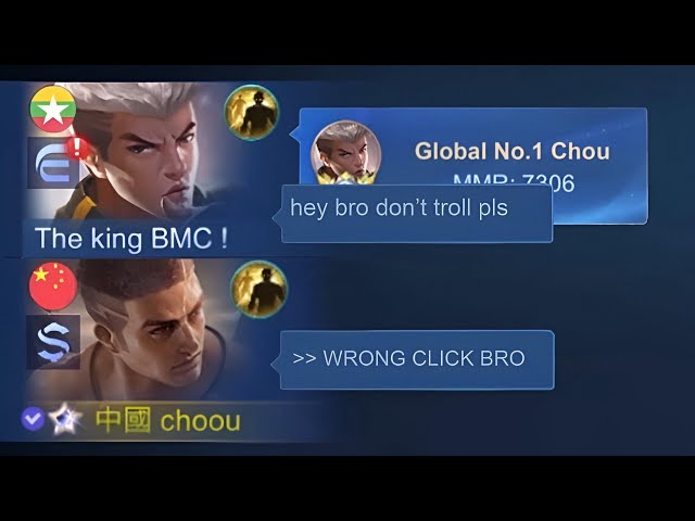 PRANK NUB PAQUITO IN RANKED !! (top 1 global chou got pranked hahaha ) class=