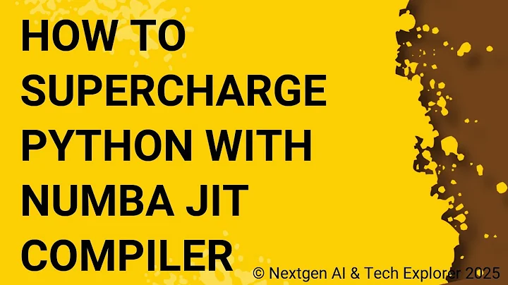 How to Supercharge Python with Numba JIT Compiler