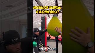 Conor Mcgregor FIRST LOOK of TRAINING for comeback fight; DROPPING BOMBS!