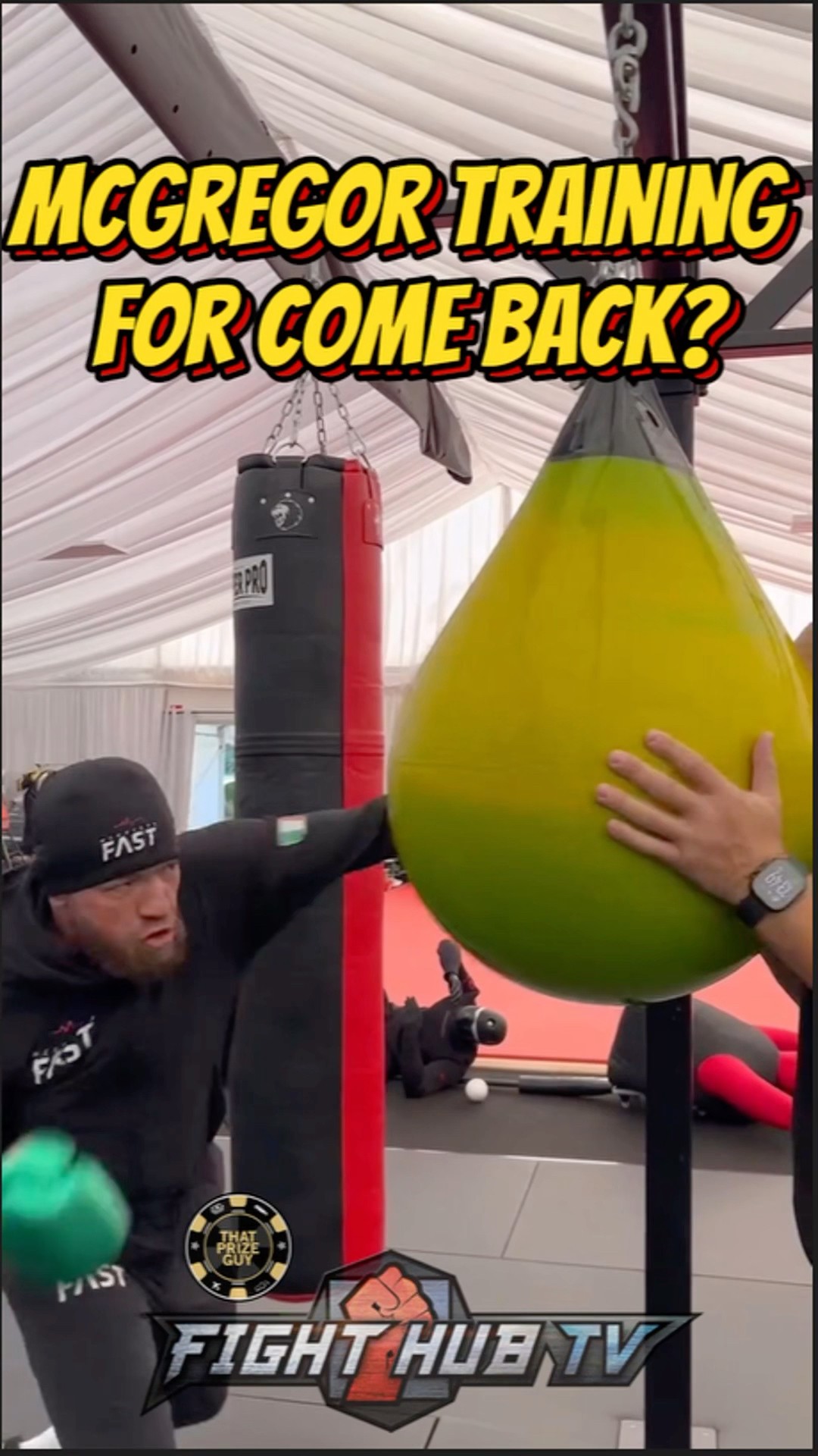 Conor Mcgregor FIRST LOOK of TRAINING for comeback fight; DROPPING BOMBS!
