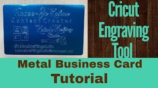 Cricut Engraving Tool - Metal Business Card Tutorial