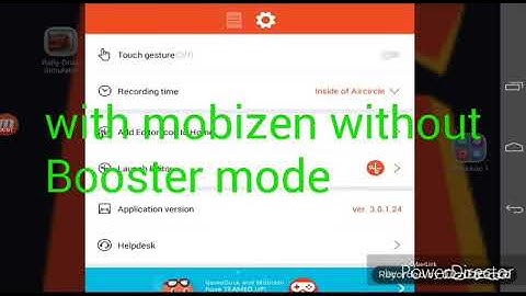 Use mobizen without booster mode No Root on android KitKat.