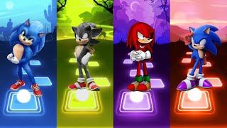 Sonic The Hedgehog 🆚 Knuckles Exe Sonic 🆚 Sonic Speed 🆚 Dark Sonic | Sonic Tiles Hop EDM Rush