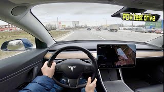 2018 Tesla Model 3 462 HP AWD (Performance) POV Test Drive