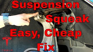 Tesla Control Arm Squeak and Creak Fix Suspension Problems Fix How-To