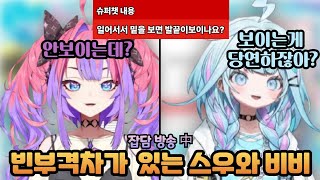 뭔가가.. 서로 차이가 난다 [홀로라이브 / 비비, 스우]