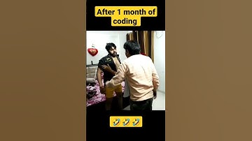 After 1 month of coding 🤣🤣 #funny #coding #shorts #youtubeshorts #shortsfeed #bhoot