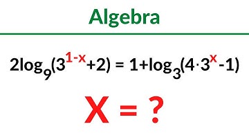 Solve The Logarithmic Equation - Algebra
