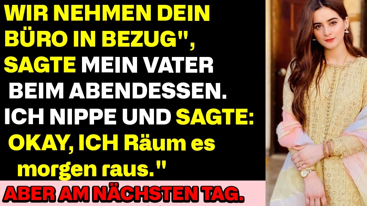 Wir nehmen dein Büro“ – Ich nickte… doch sie ahnten nicht, was ich plante