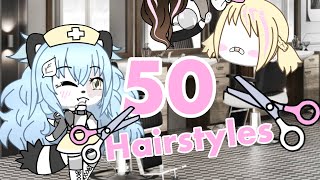 50 Hairstyle Ideas For Girls Gacha Life Youtube