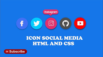 Membuat Icon Social Media dengan HTML And CSS