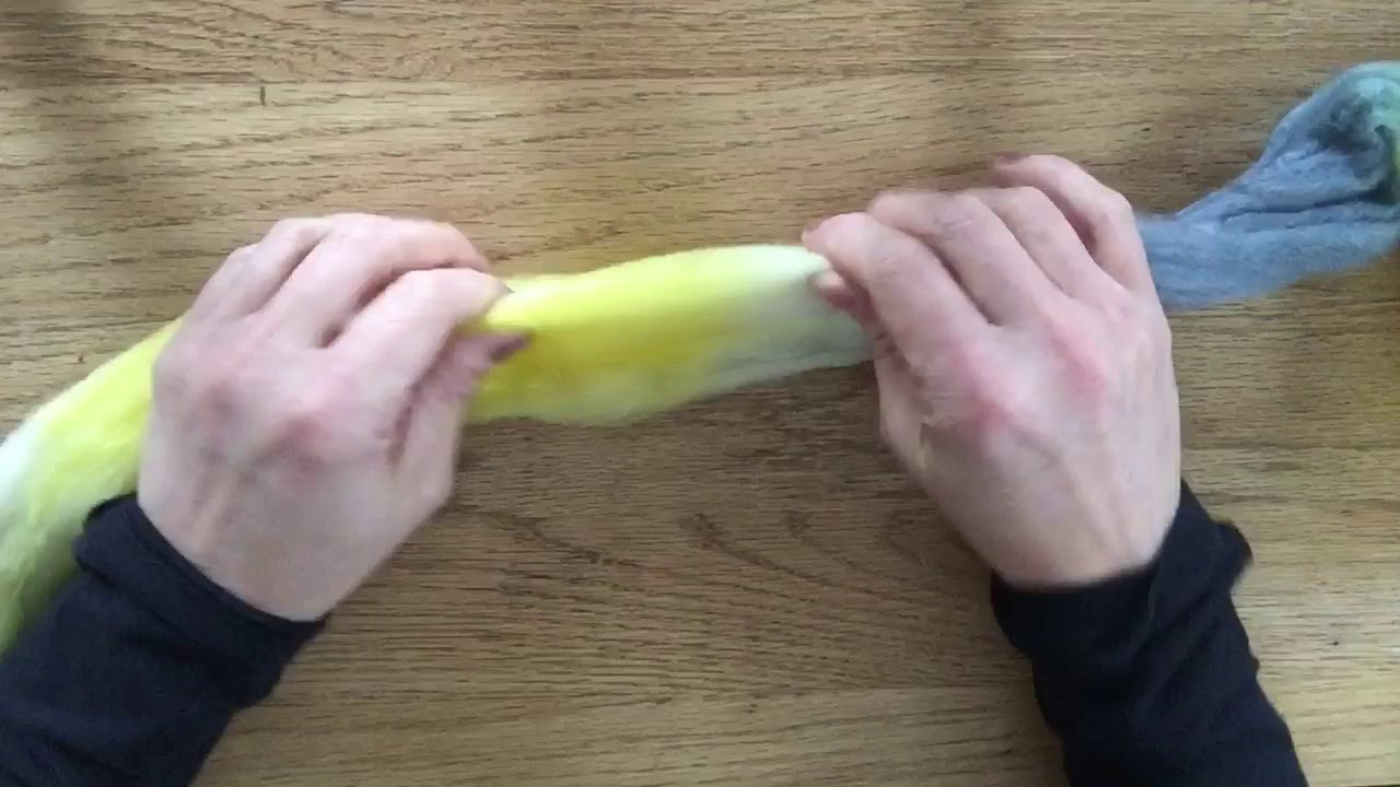 How To PreDraft Spinning Fiber YouTube