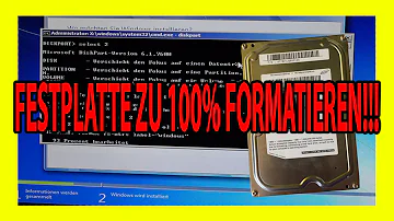 Wie kann ich eine Festplatte komplett formatieren?
