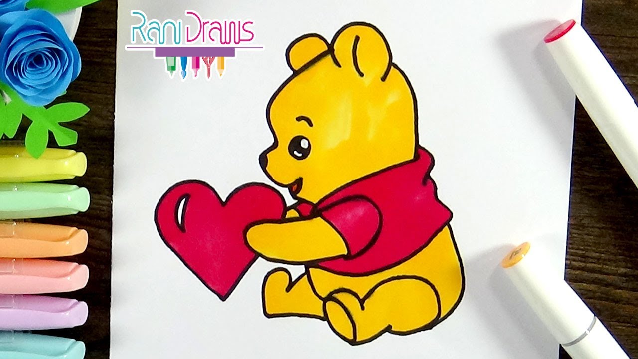 how to draw WINNIE THE POOH - easy step by step - thptnganamst.edu.vn