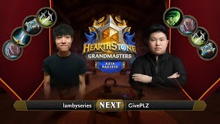 lambyseries vs GivePLZ | 2021 Hearthstone Grandmasters Asia-Pacific | Decider | Season 1 | Week 5