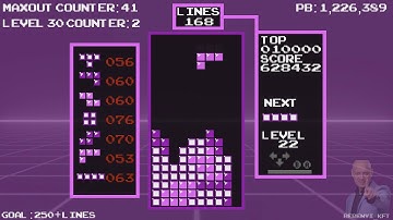 NES TETRIS - my first back to back maxouts - 28/05/2019