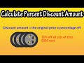 How To Calculate Or Find Percent Discount Amount Explained - Calculate (Sale) Price After Discount