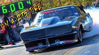 BILL LUTZ - 6.00 ON A 275 DRAG RADIAL - QUARTER MILE!