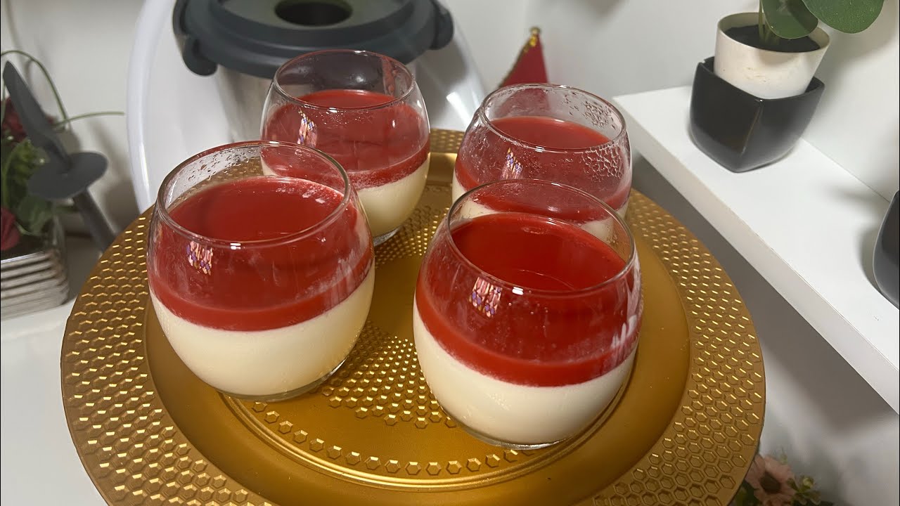 panna cotta aux fraise au thermomix
