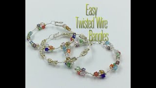 Easy Twisted Wire Bangles Tutorial