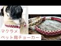 ペット用のマクラメチョーカーを作りました｜ペットアクセサリー