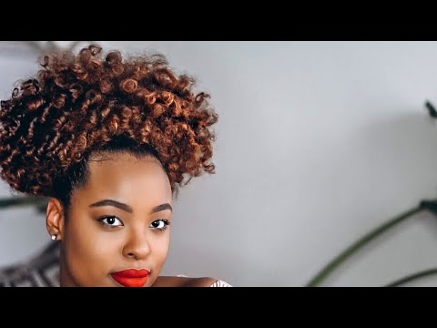 How To| Curly Pineapple on Natural Hair | High Curly Puff