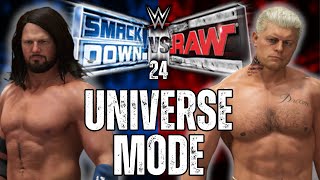 I made the BEST Universe Mode but it's Smackdown vs Raw 2024...