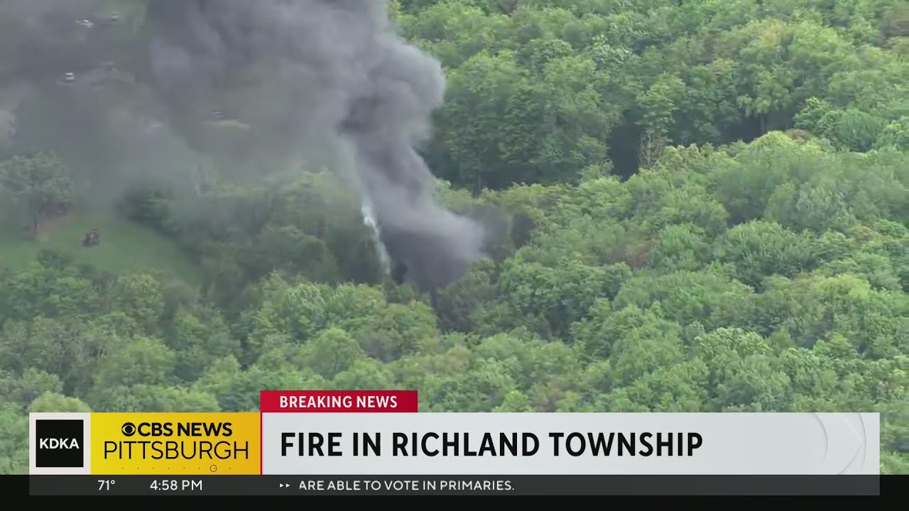 Large house fire in Richland Township sends smoke into sky YouTube