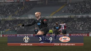 JUVENTUS vs. PSV - Hat-trick by Del Piero (PES 6, Full HD, 60 FPS)