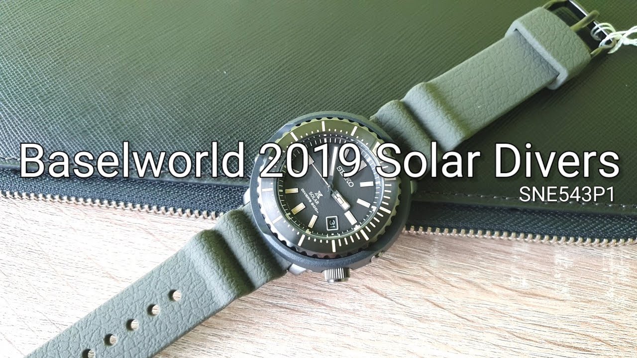 Seiko Tuna Street PROSPEX SNE543P1 / SNE543 Series Baselworld 2019 GREEN -  YouTube