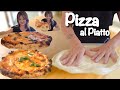 Pizza al piatto come in pizzeria con impasto 1000 bolle senza impastare