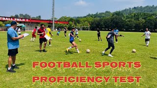 Football sports proficiency test