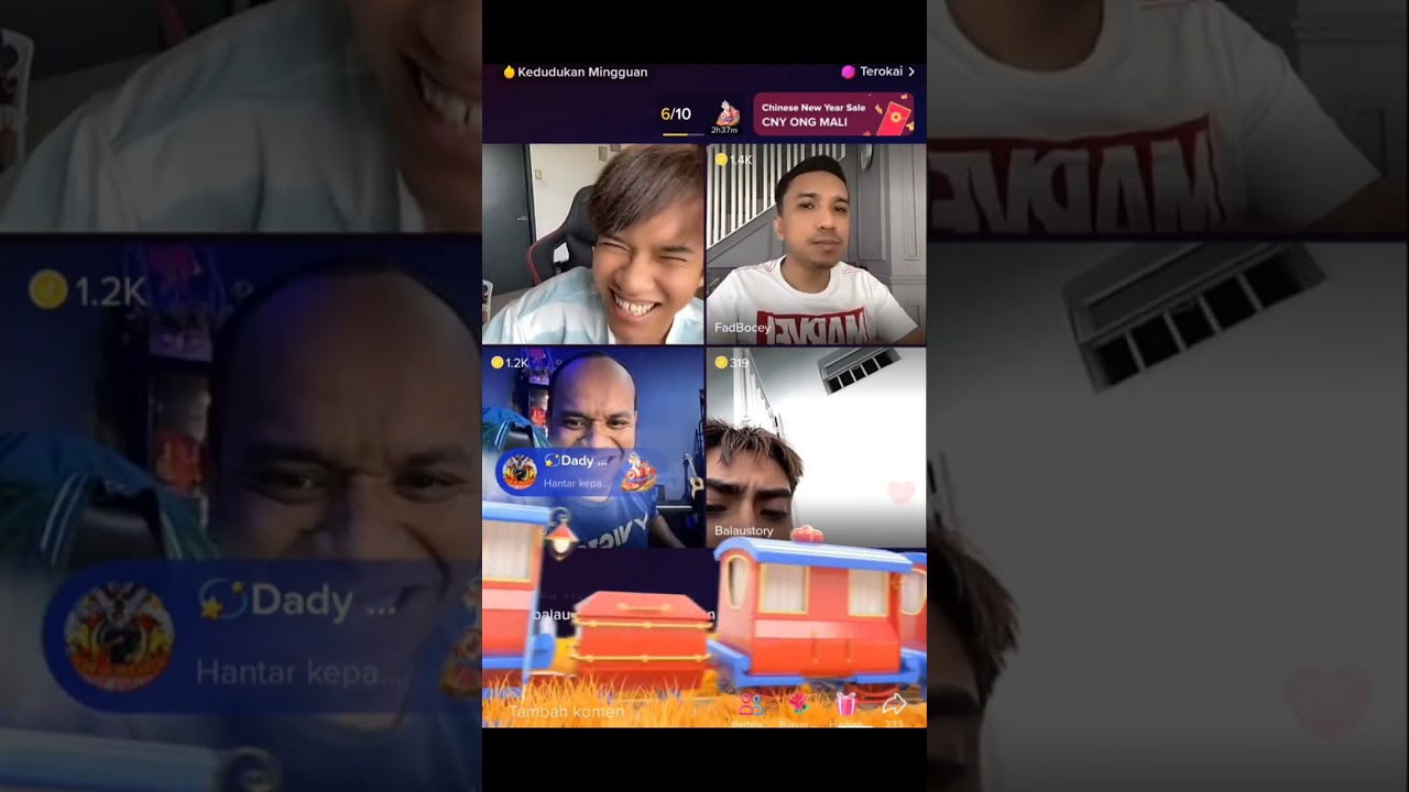 arul, fat, sharif dan balau