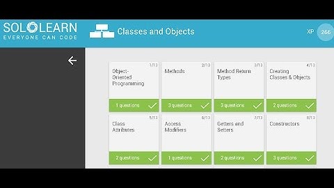 SoloLearn Java Objects Part 1 Code a Virtual Dog
