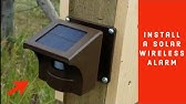 Eyewatch Security Solar Motion Detector Alarm Youtube