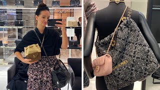 Chanel 21K Fall Winter Bag Shopping Harrods, Dior, Louis Vuitton, Hermes,  PRADA, GUCCI, Balmain 2022, Hñiñ was live., By Hñiñ