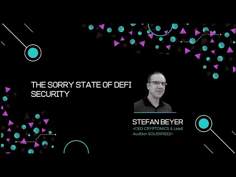 Hello Decentralization 2021 | The Sorry State of DeFi Security by Stefan Beyer from Solidified Hello Decentralization 2021 | The Sorry State of DeFi Security by Stefan Beyer from Solidified