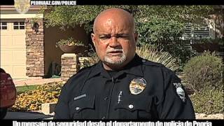 Peoria Police Safety Message2: Ocúltelo.. Asegurelo..O Piérdelo!