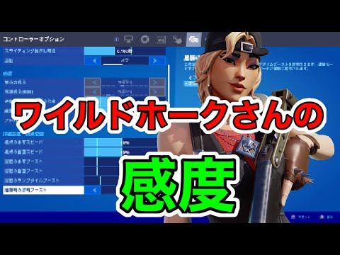 【必見】ワイルドホークさんの最強感度設定！【フォートナイト/Fortnite】【感度】