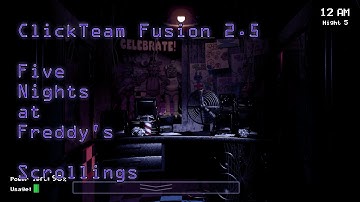 ClickTeam Fusion 2.5 - Five Nights at Freddy’s - Scrollings