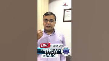 BARC Stipendiary Trainee Interview Approach for SOM Detailed Live Session | Join @3pm